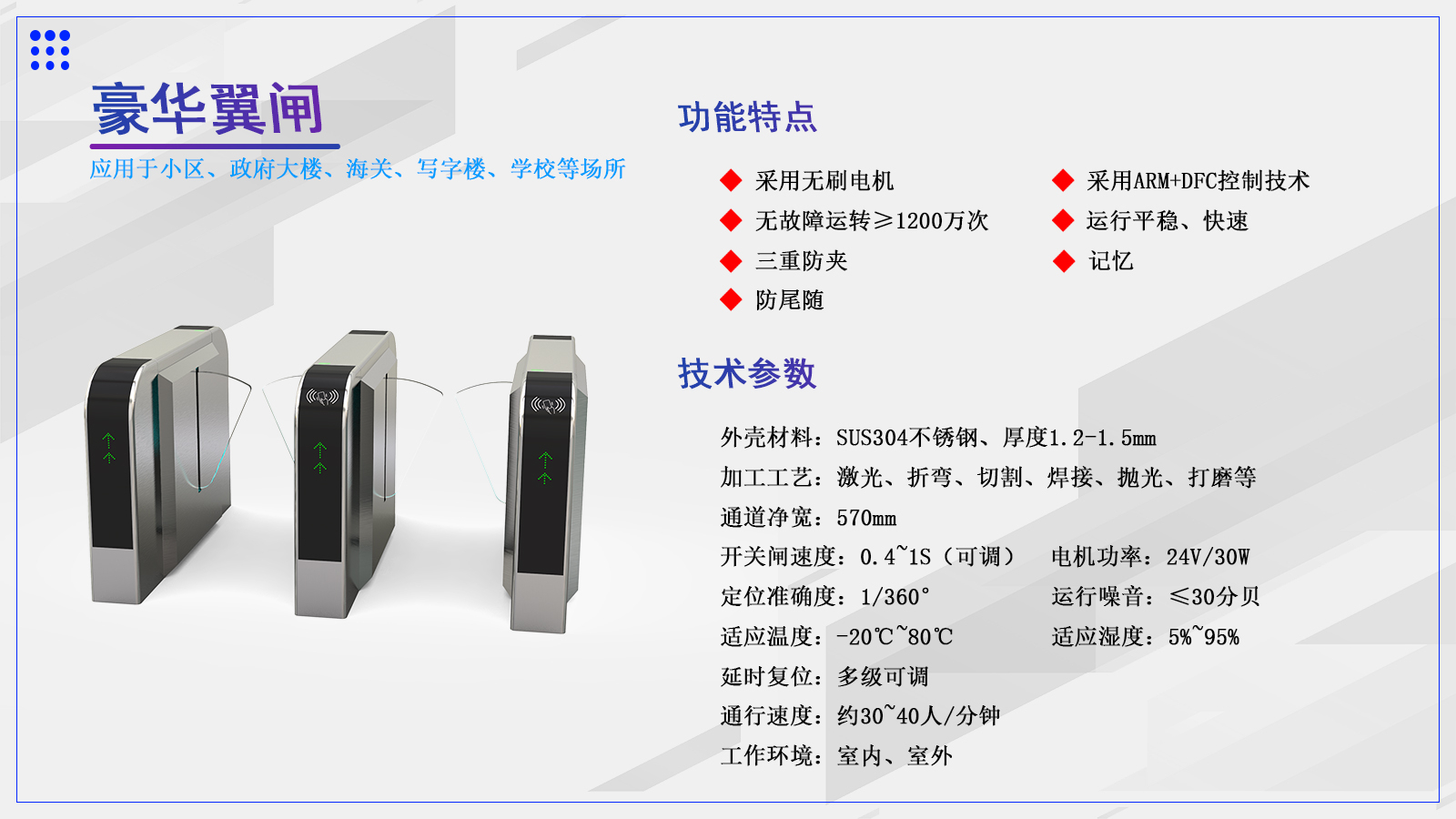 翼闸CXT-YW160A