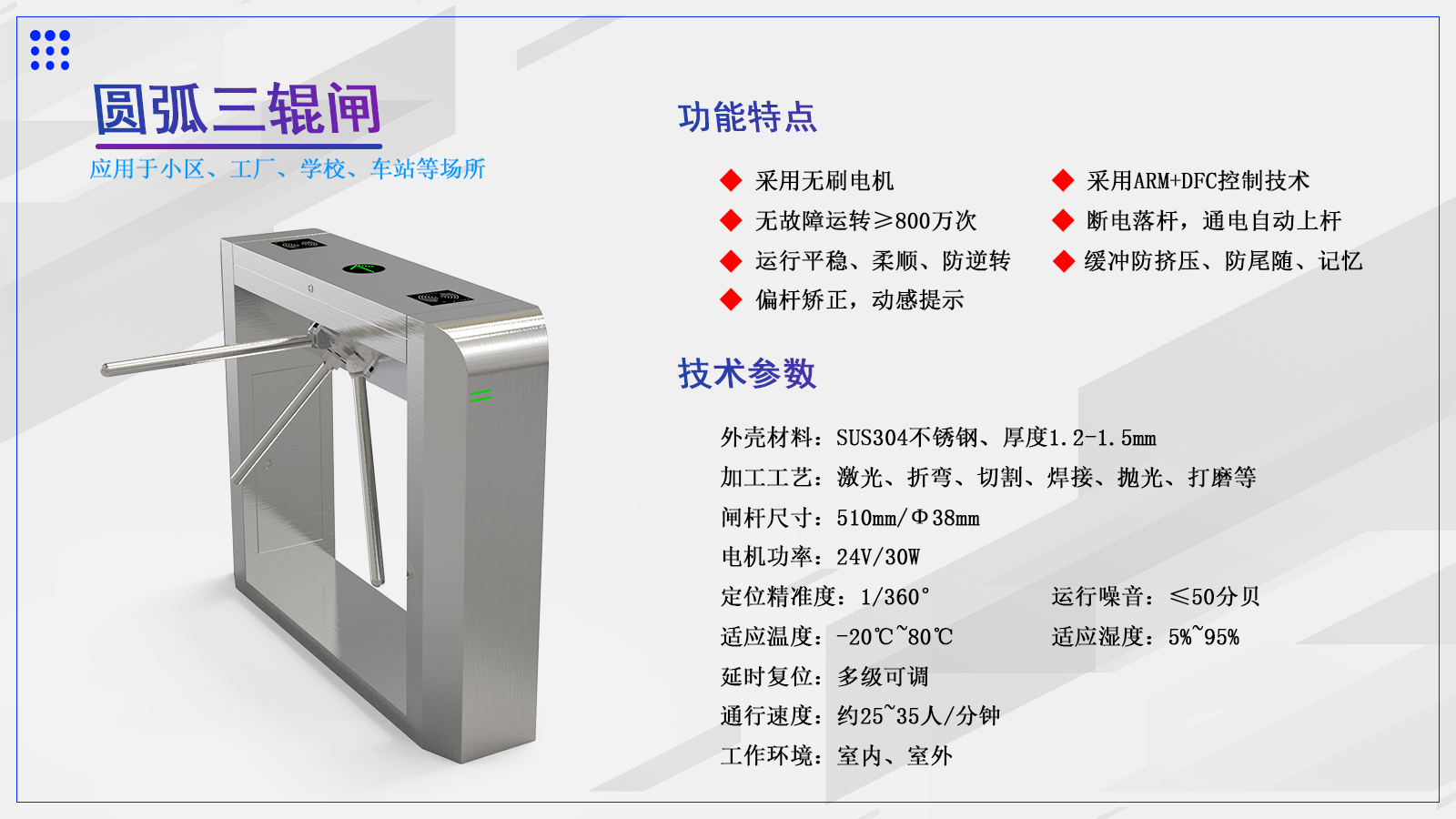 三辊闸CXT-SW128C