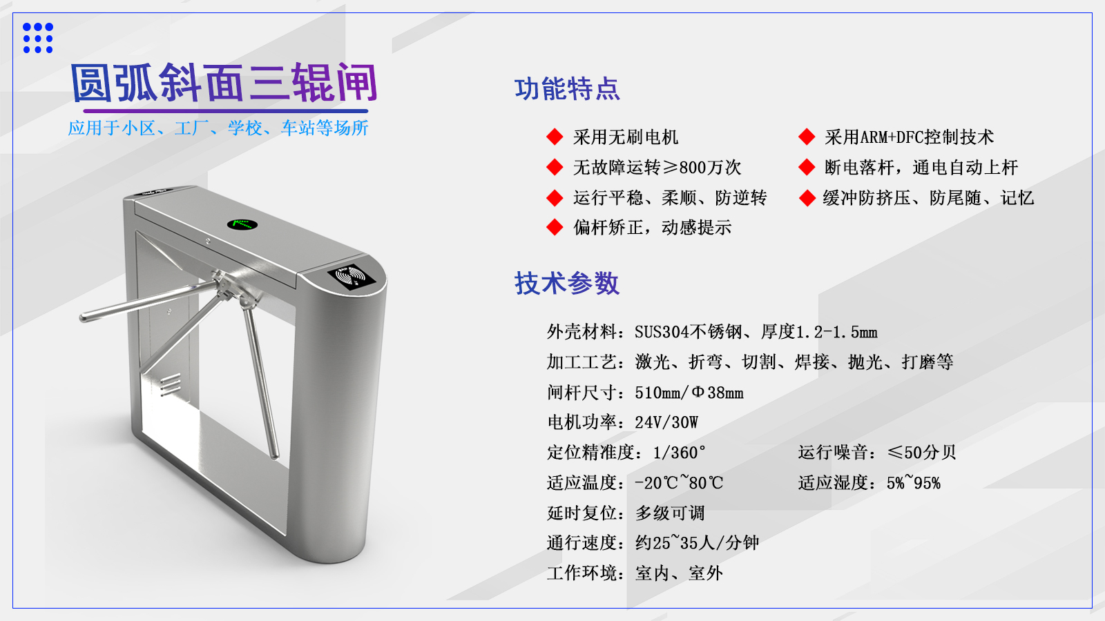 三辊闸CXT-SW128YX