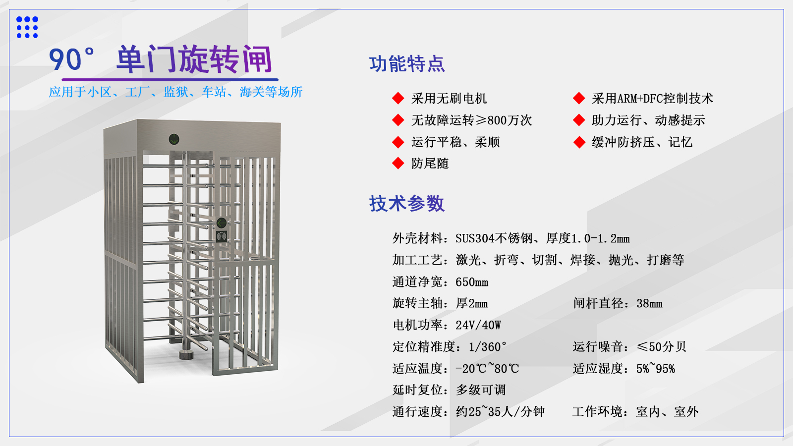 旋转闸CXT-C1701F-90